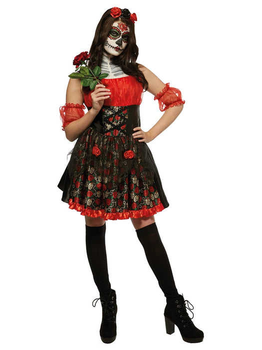 Red Rose Day of the Dead Costume - Buy