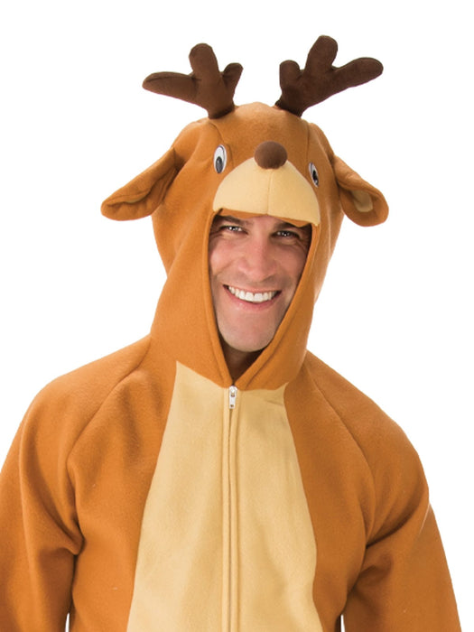 Reindeer Onesie Adult Costume - Buy Online Only