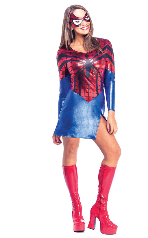 Spider-Girl Dress And Mask Adult Costume 