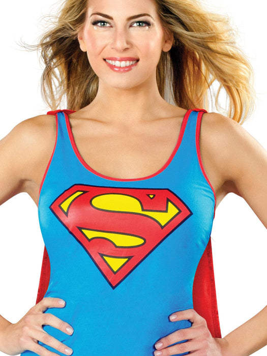 Supergirl Tank Dress Light Blue - Buy Online Only - The Costume Company | Australian & Family Owned