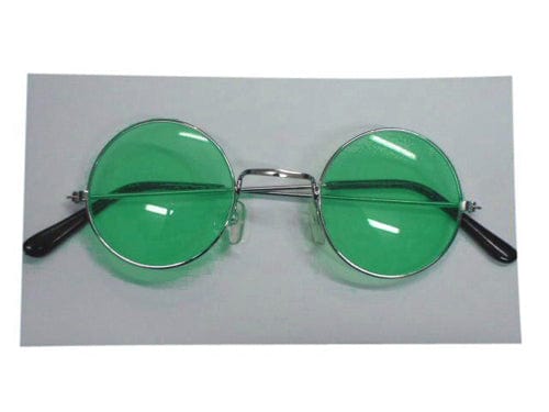 Green Hippie Lennon Style Glasses | Buy Online - The Costume Company | Australian & Family Owned 