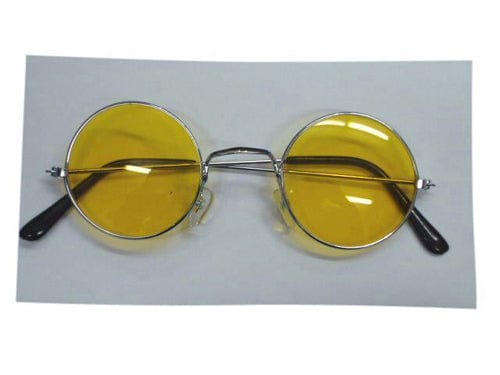 Yellow Hippie Lennon Style Glasses | Buy Online - The Costume Company | Australian & Family Owned 