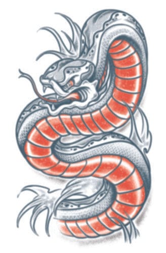 Snake Tattoo - The Costume Company | Fancy Dress Costumes Hire and Purchase Brisbane and Australia