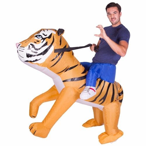 Tiger Inflatable Ride On Costume - Buy Online Only