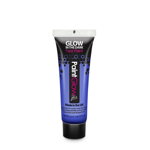 Blue Paint Glow in the Dark Face Paint Pro 12ml