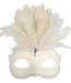 Daniella Cream Feathered Eye Mask | Buy Online - The Costume Company | Australian & Family Owned 