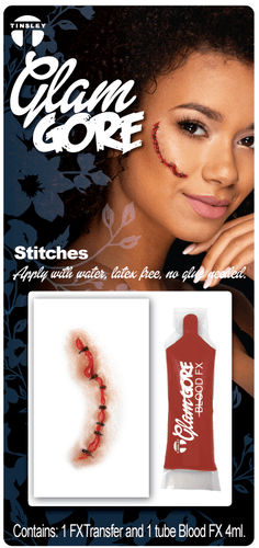 Stitches with Blood 3D Transfers - Buy Online Only