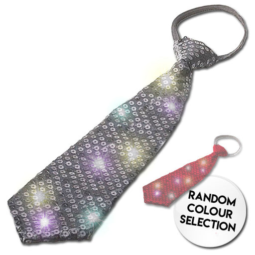 Led Flashing Sequin Tie | Buy Online - The Costume Company | Australian & Family Owned 