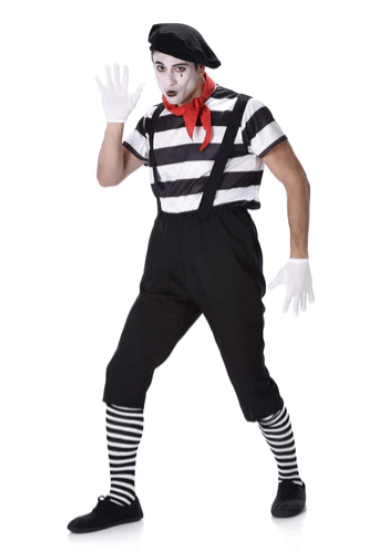 Mime Artist Costume | Buy Online - The Costume Company | Australian & Family Owned 