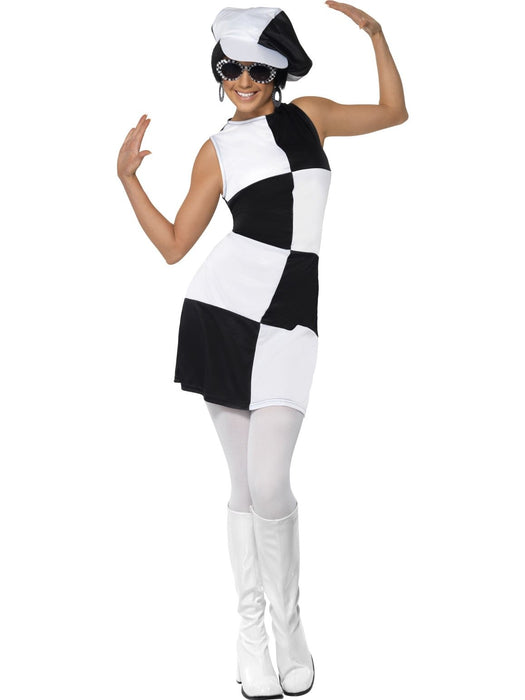 Monochrome 60's Party Girl Costume