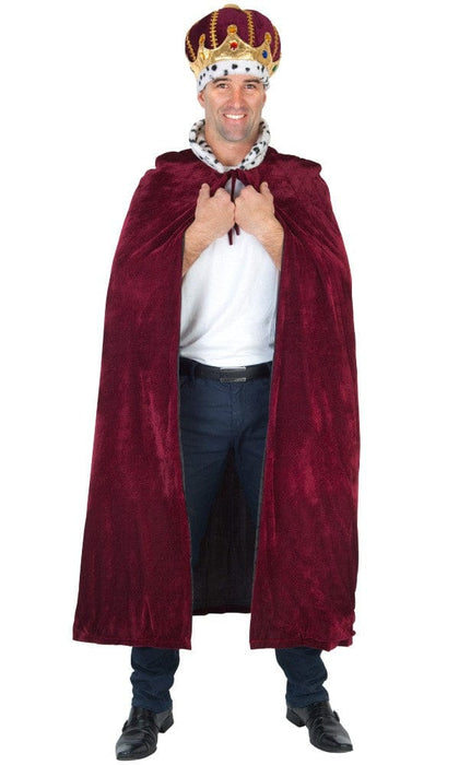 King Cape Burgundy with Snow Collar