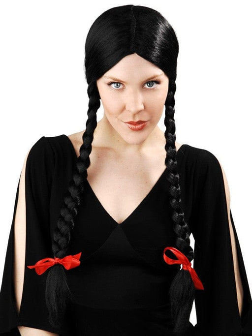 Wednesday Adams Black Plait Wig | Buy Online - The Costume Company | Australian & Family Owned 