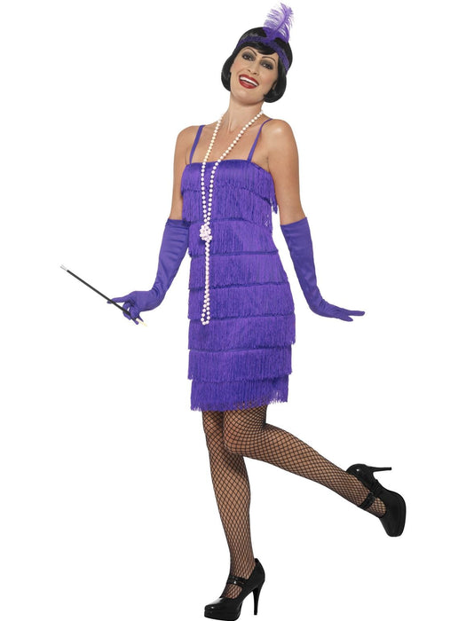 Flapper Dress Short Purple Costume - Buy Online Only