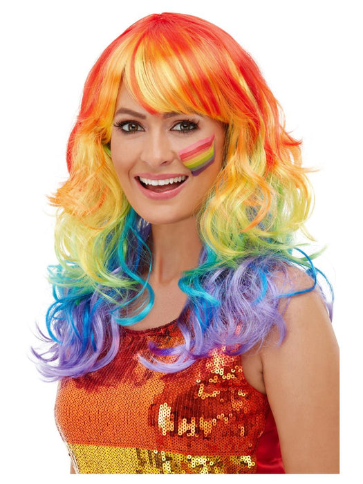 Rainbow Glam Wig | Buy Online - The Costume Company | Australian & Family Owned 