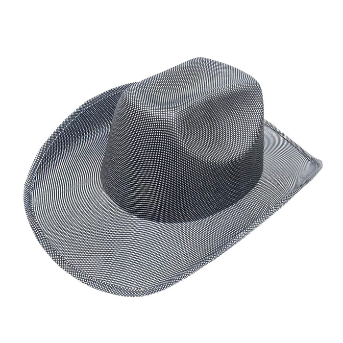 Space Cowboy Black/Silver Shimmer Hat | Buy Online - The Costume Company | Australian & Family Owned  