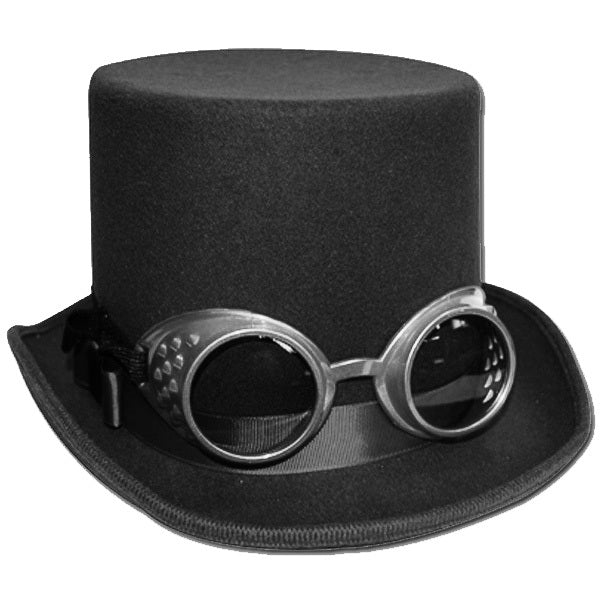 Steampunk Top Hat Deluxe with Goggles