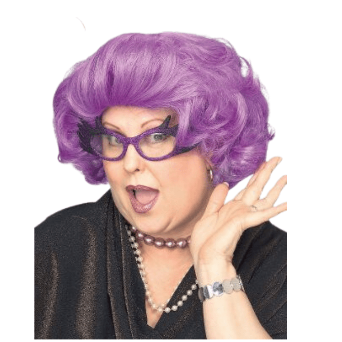 The Dame Purple Wig | Australian Icon Character Wig