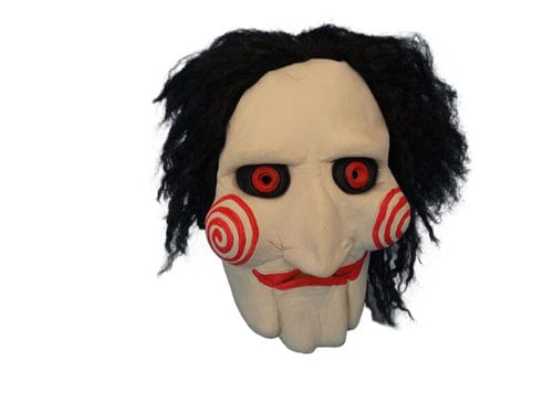 Jigsaw Latex Mask With Attached Hair