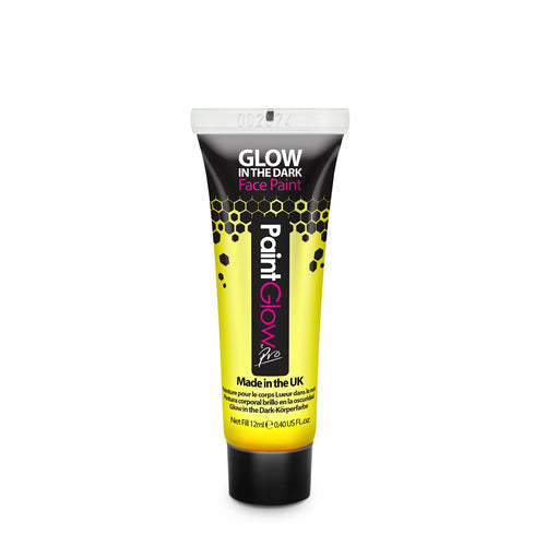 Yellow Paint Glow in the Dark Face Paint Pro 12ml