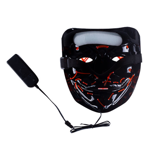 The Purge Purple Light Up Halloween Mask - Buy Online Only