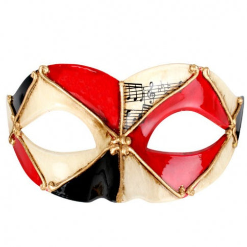 Pietro Red & Black Eye Mask | Buy Online - The Costume Company | Australian & Family Owned 