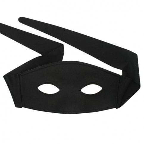 Zorro Black Eye Mask | Buy Online - The Costume Company | Australian & Family Owned 