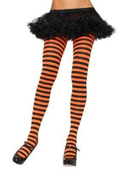 Black and Red Stripe Tights - The Costume Company