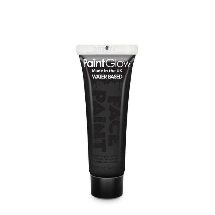 Black Paint Glow Face Paint 12ml - The Costume Company