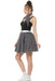 Black Polka Dot Skirt and Necktie - Buy Online Only - The Costume Company