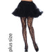 Black Rose and Skulls Plus Size Stockings - The Costume Company | Fancy Dress Costumes Hire and Purchase Brisbane and Australia