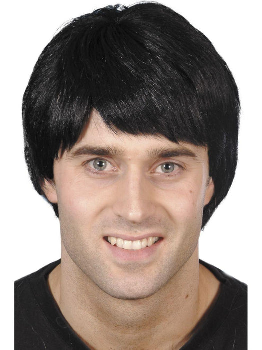 Black Short Mens Wig | Buy Online - The Costume Company | Australian & Family Owned 