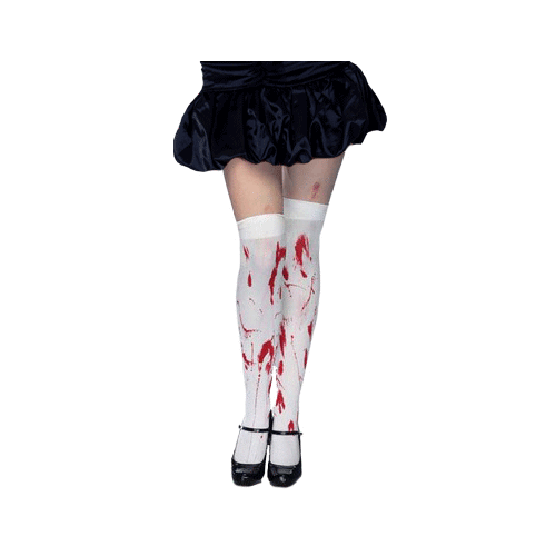 Blood Spatter Thigh Highs - The Costume Company | Fancy Dress Costumes Hire and Purchase Brisbane and Australia