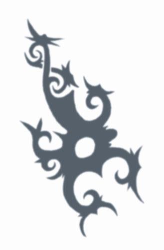 Borneo Scorpion Tribal Tattoo - The Costume Company | Fancy Dress Costumes Hire and Purchase Brisbane and Australia