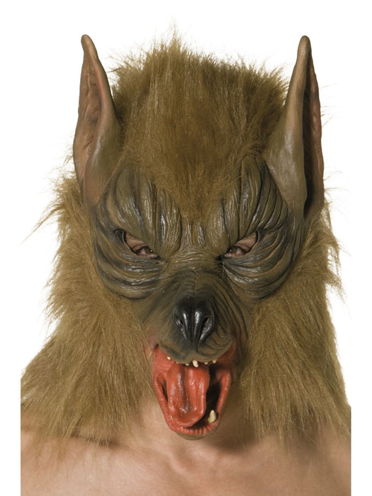Brown Wolf Mask - Buy Online Only