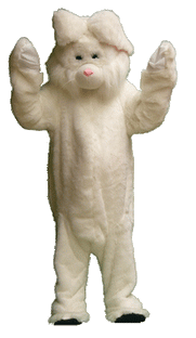 Bunny Rabbit Pale Pink Costume - Hire - The Costume Company | Fancy Dress Costumes Hire and Purchase Brisbane and Australia