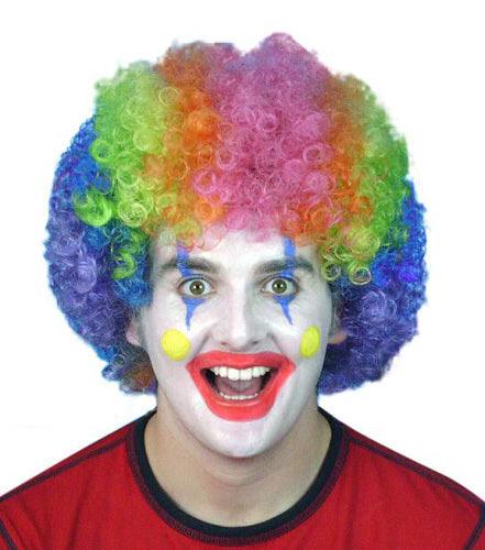 Clown Rainbow Wig - Mardi Gras Costume - Festivals and Parties