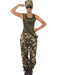 Combat Soldier Womens Khaki Camo Costume - Buy Online Only - The Costume Company