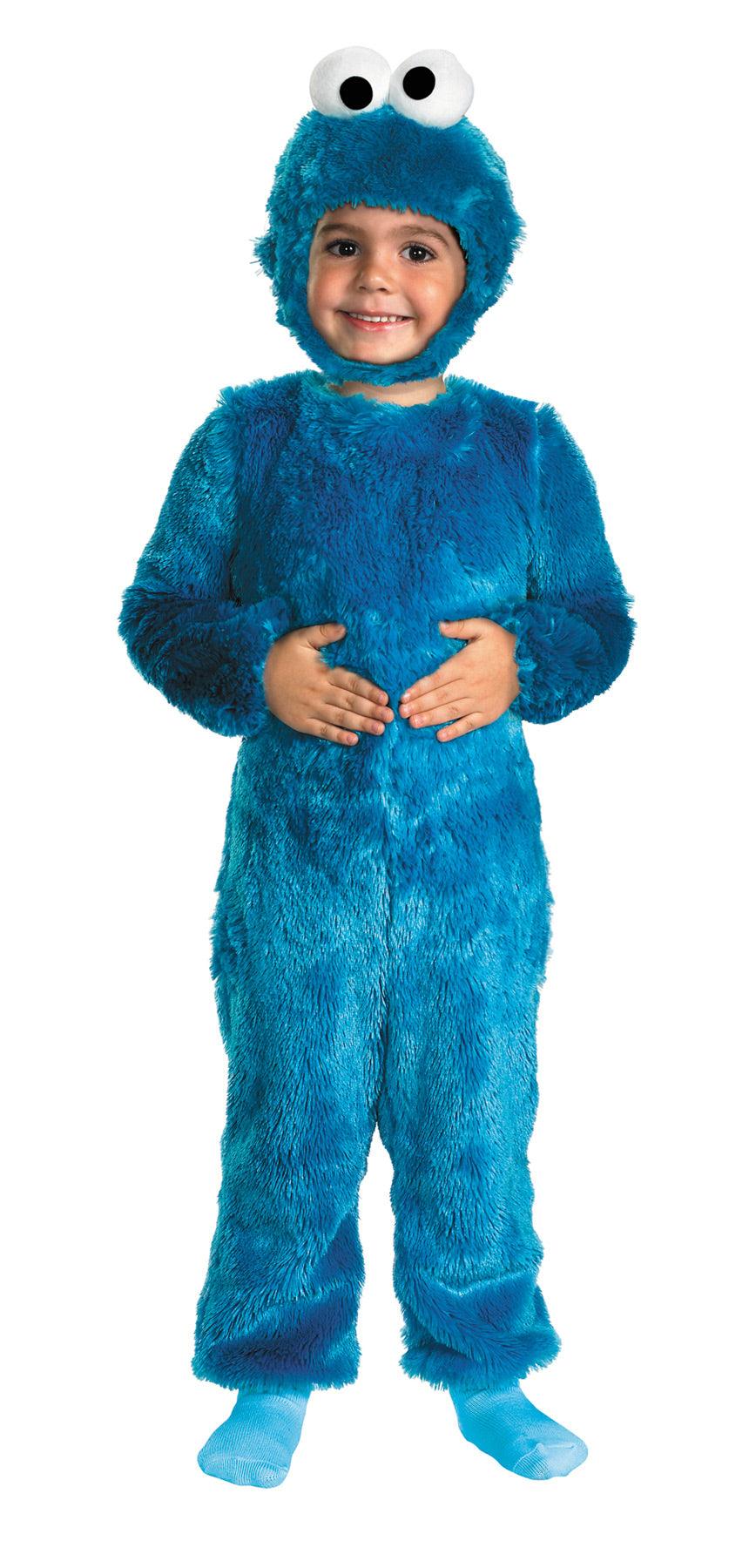 Cookie Monster Plush Jumpsuit Toddler Costume — The Costume Company