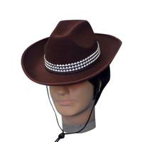 Cowboy Hat - Brown - The Costume Company | Fancy Dress Costumes Hire and Purchase Brisbane and Australia