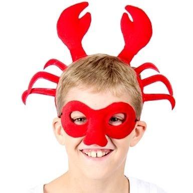 Crab - Headband and Mask Set - The Costume Company | Fancy Dress Costumes Hire and Purchase Brisbane and Australia