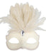 Daniella Cream Feathered Eye Mask | Buy Online - The Costume Company | Australian & Family Owned 