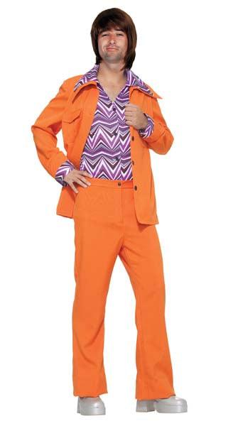 Disco Orange Leisure Suit 
