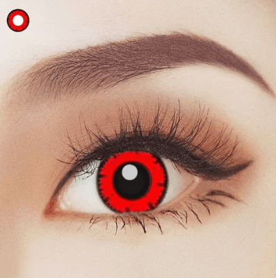Dead Red 1 Year Contact Lenses