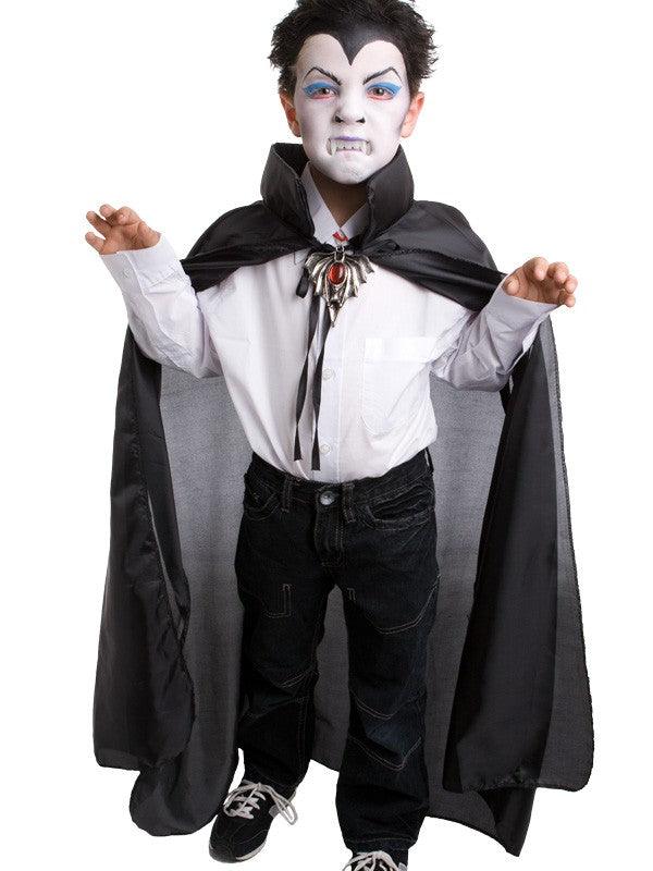 Dracula Vampire Black Cape Kids Halloween Costume - The Costume Company