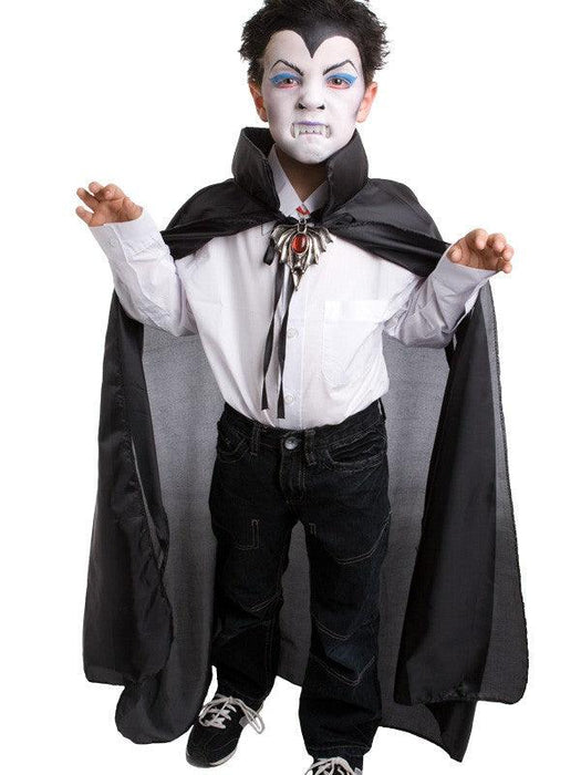 Dracula Vampire Black Cape Kids Halloween Costume - The Costume Company