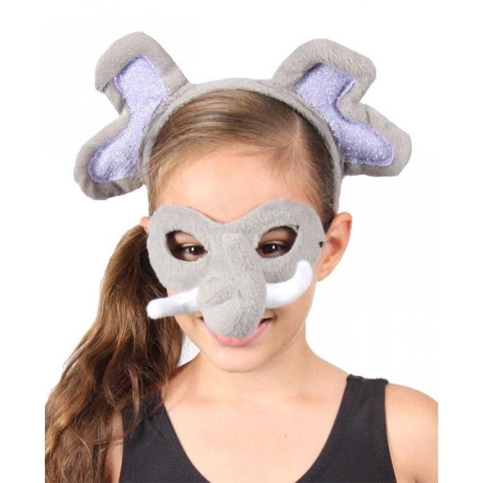 Elephant - Headband and Mask Set - The Costume Company | Fancy Dress Costumes Hire and Purchase Brisbane and Australia