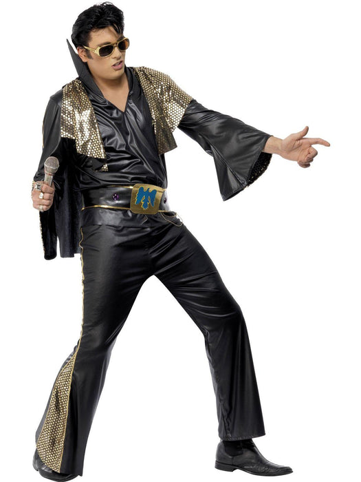 Elvis Black and Gold Deluxe Costume - Buy Online Only - The Costume Company