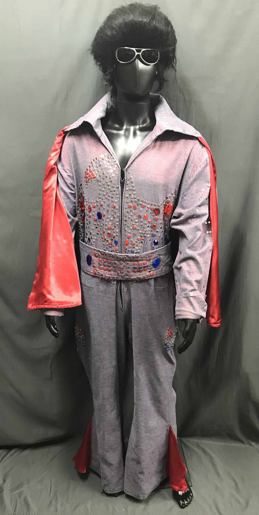 Elvis Style Jumpsuit Red - Hire - The Costume Company | Fancy Dress Costumes Hire and Purchase Brisbane and Australia