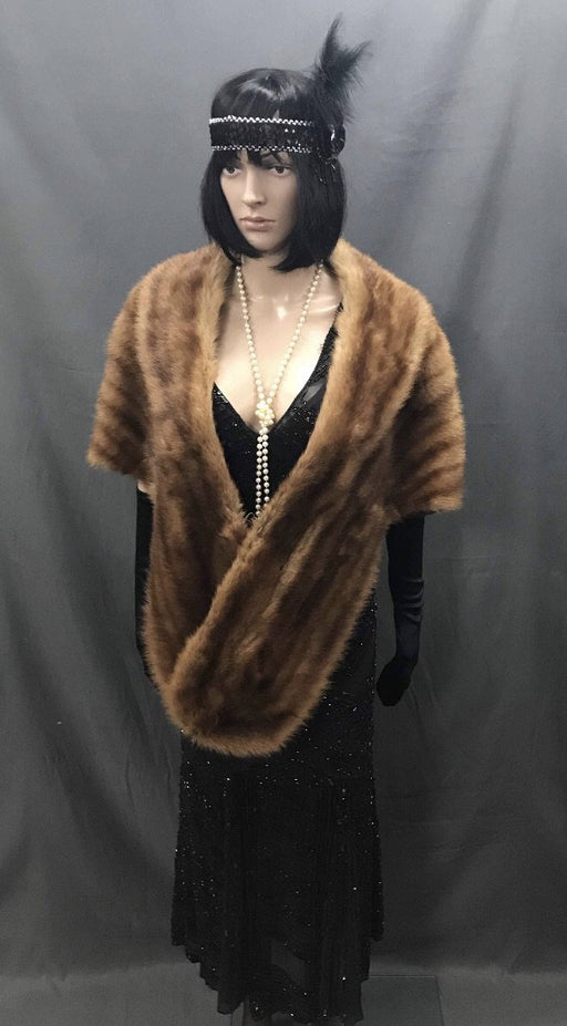 Faux Fur Brown Stole - Hire - The Costume Company | Fancy Dress Costumes Hire and Purchase Brisbane and Australia