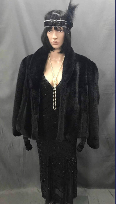 Faux Fur Coat Black - Hire - The Costume Company